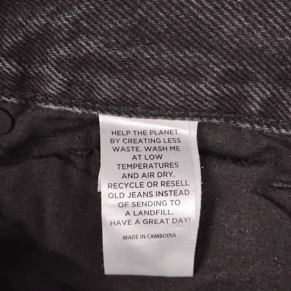 Pacsun Dad Jeans In Black Wash Size 26 - Picture 7 of 8
